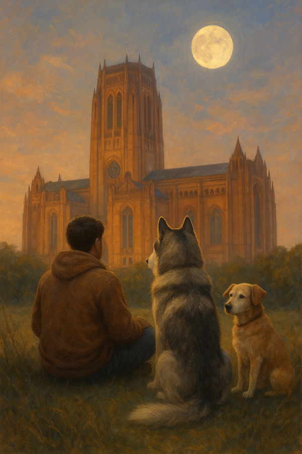 The Calming Presence of Dogs: A Moment with Joey the Husky